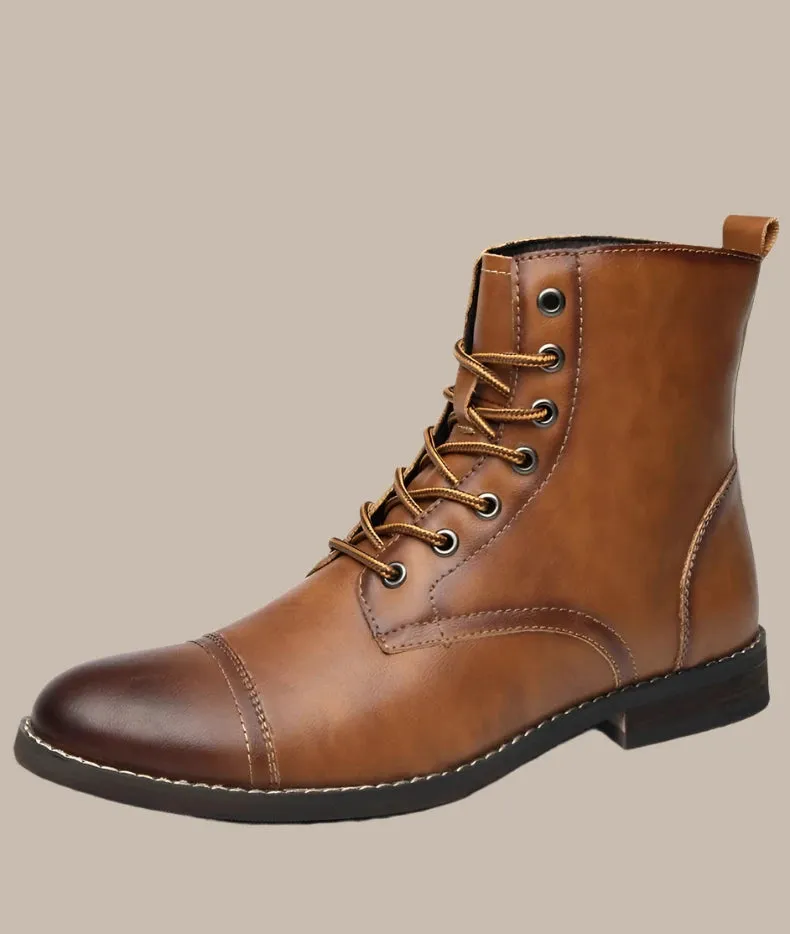 Winter Fashion Leather Men Boots