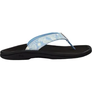 Women's OluKai Ohana Pale Blue/Black Synthetic